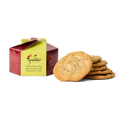 Jacque Torres White Chocolate Chip Cookies with Macadamia Nuts, Pack of 6