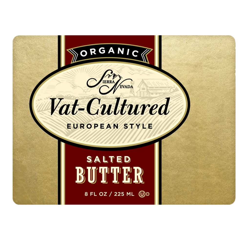 Organic Vat-Cultured European-Style Salted Butter by Sierra Nevada Cheese Company