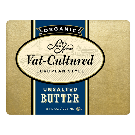 Organic Vat-Cultured European-Style Unsalted Butter by Sierra Nevada Cheese Company