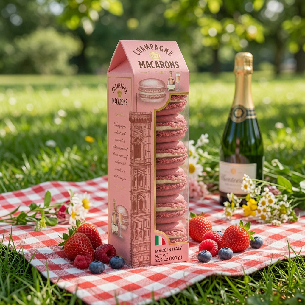 Champagne Macarons, Perfect for a Picnic