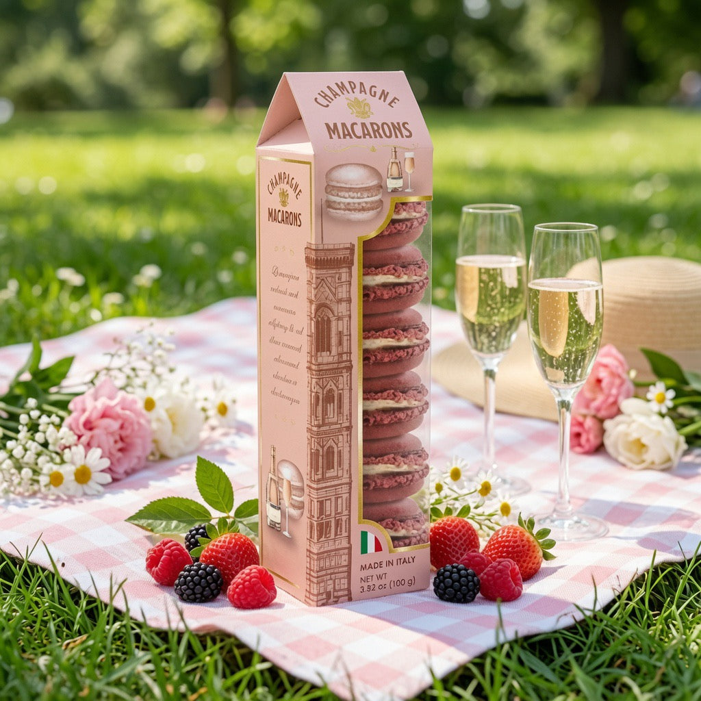 Champagne Macarons, Perfect for a Picnic