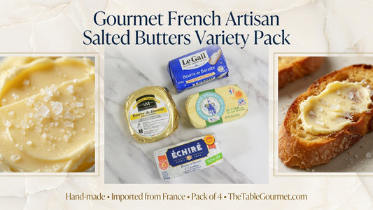 Gourmet French Artisan Salted Butters Variety Pack, Hand-made - Imported from France - Pack of 4
