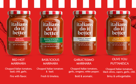 Italians Do It Better Marinara Pasta Sauce Variety Pack – 4 × 15 oz