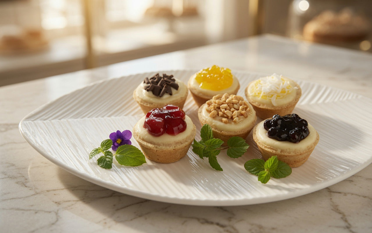 Gourmet Mini Assorted Cheesecakes – 300 Piece Bulk Case (10 x 30 ct Packs)