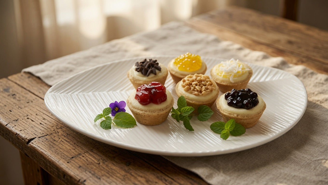 Gourmet Mini Assorted Cheesecakes – 300 Piece Bulk Case (10 x 30 ct Packs)