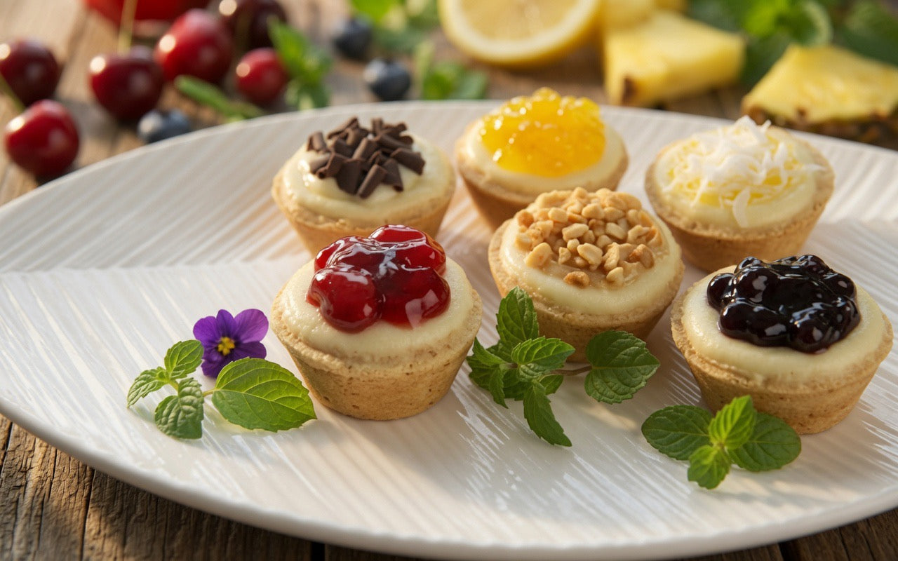 Gourmet Mini Assorted Cheesecakes – 300 Piece Bulk Case (10 x 30 ct Packs)