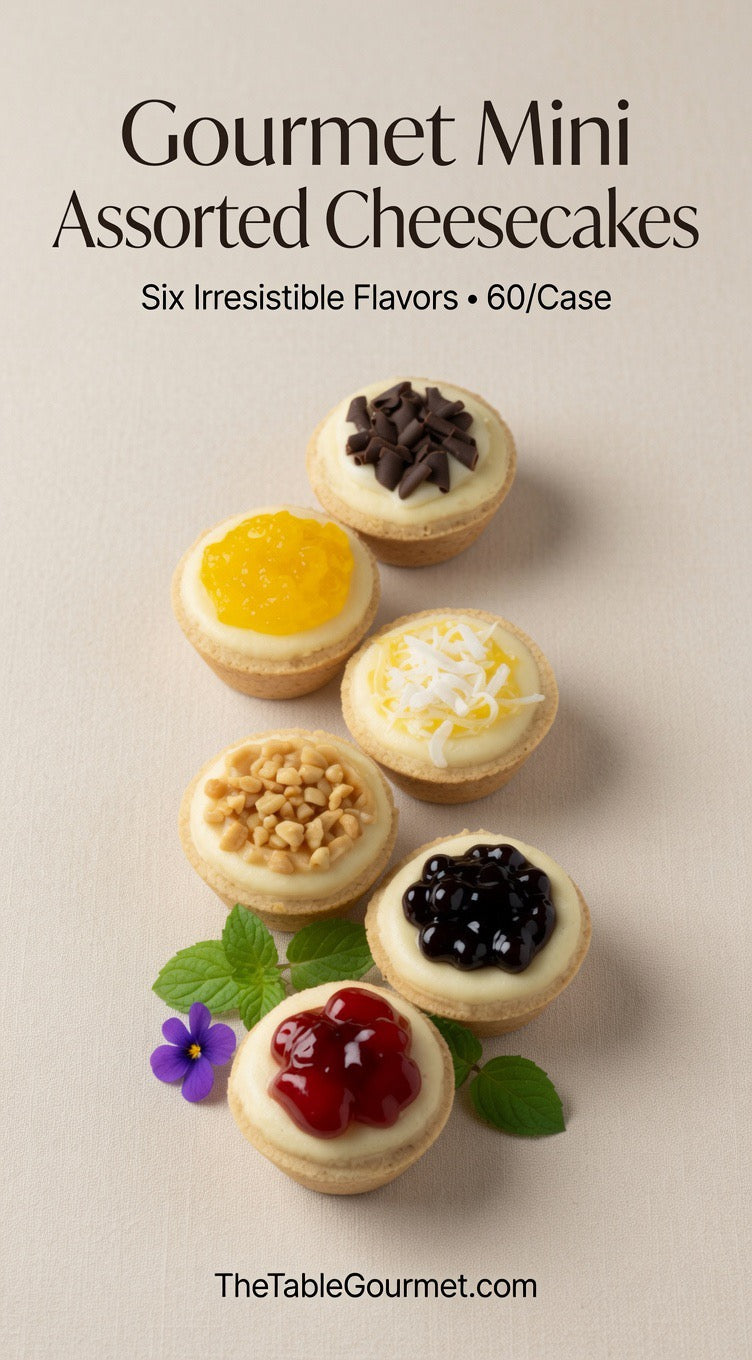 Gourmet Mini Assorted Cheesecakes – 60/Case