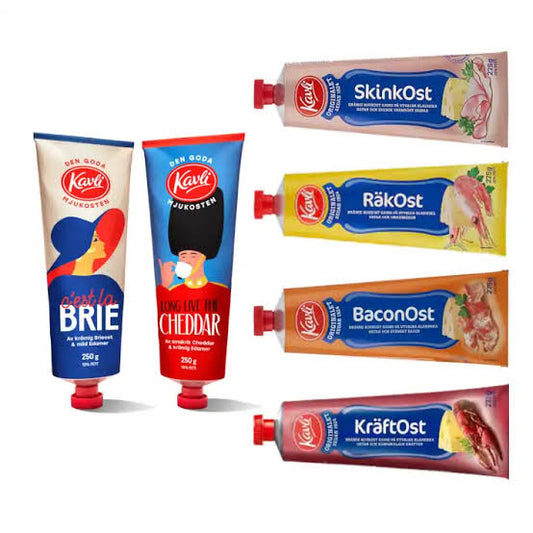 Scandinavian Kavli Soft Spread Cheese Tubes – Multiple Flavors