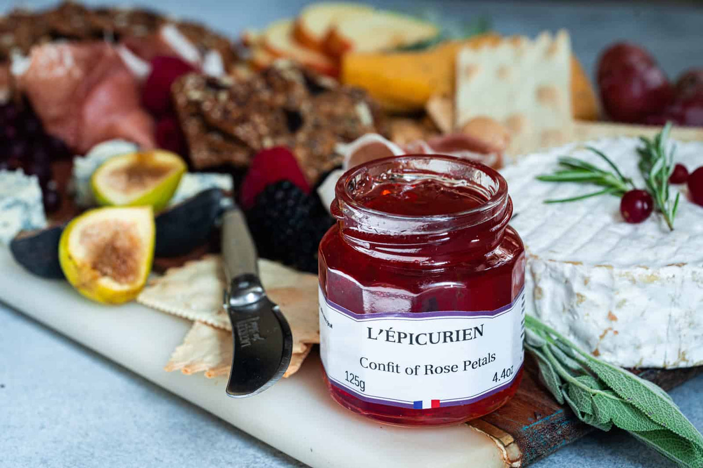 L’Épicurien 36-Jar Display Box of Cheese Confits, Appetizer Spreads (4.4 oz each)
