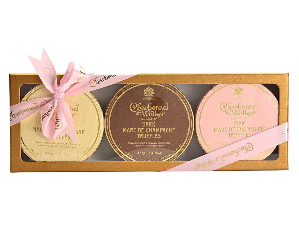 Charbonnel et Walker Dark, Milk & Pink Marc de Champagne Gift Set
