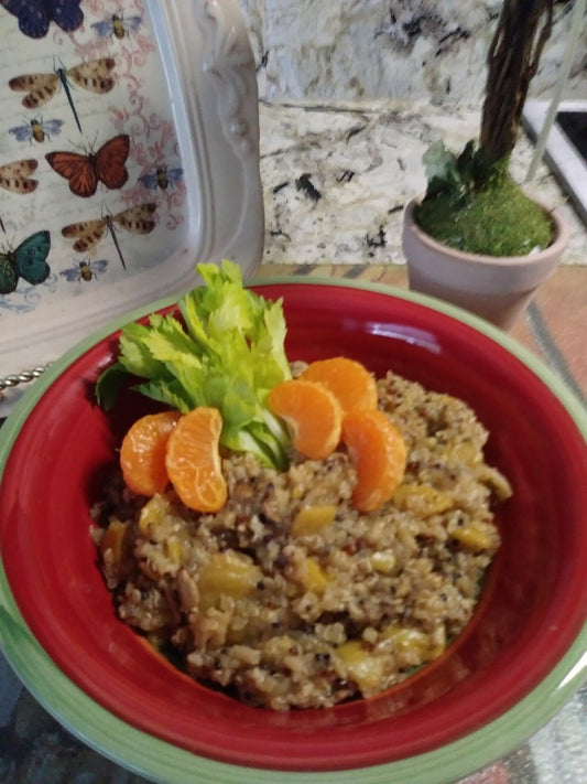 Earthy Quinoa with Mushrooms and Onions