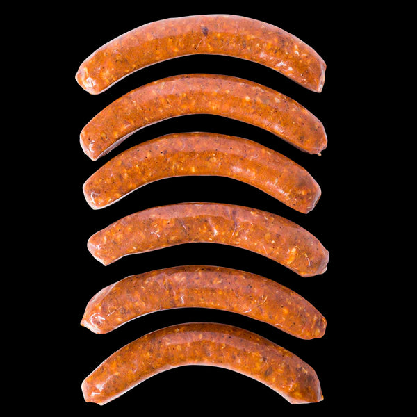 Fabrique Delices Authentic Merguez Lamb Sausage - Spicy French Frozen Gourmet Sausage - Pack of 12