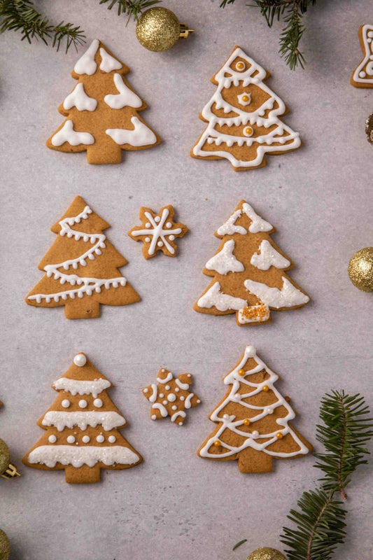 Gingerbread Christmas Tree Holiday Cookies - 1 Dozen