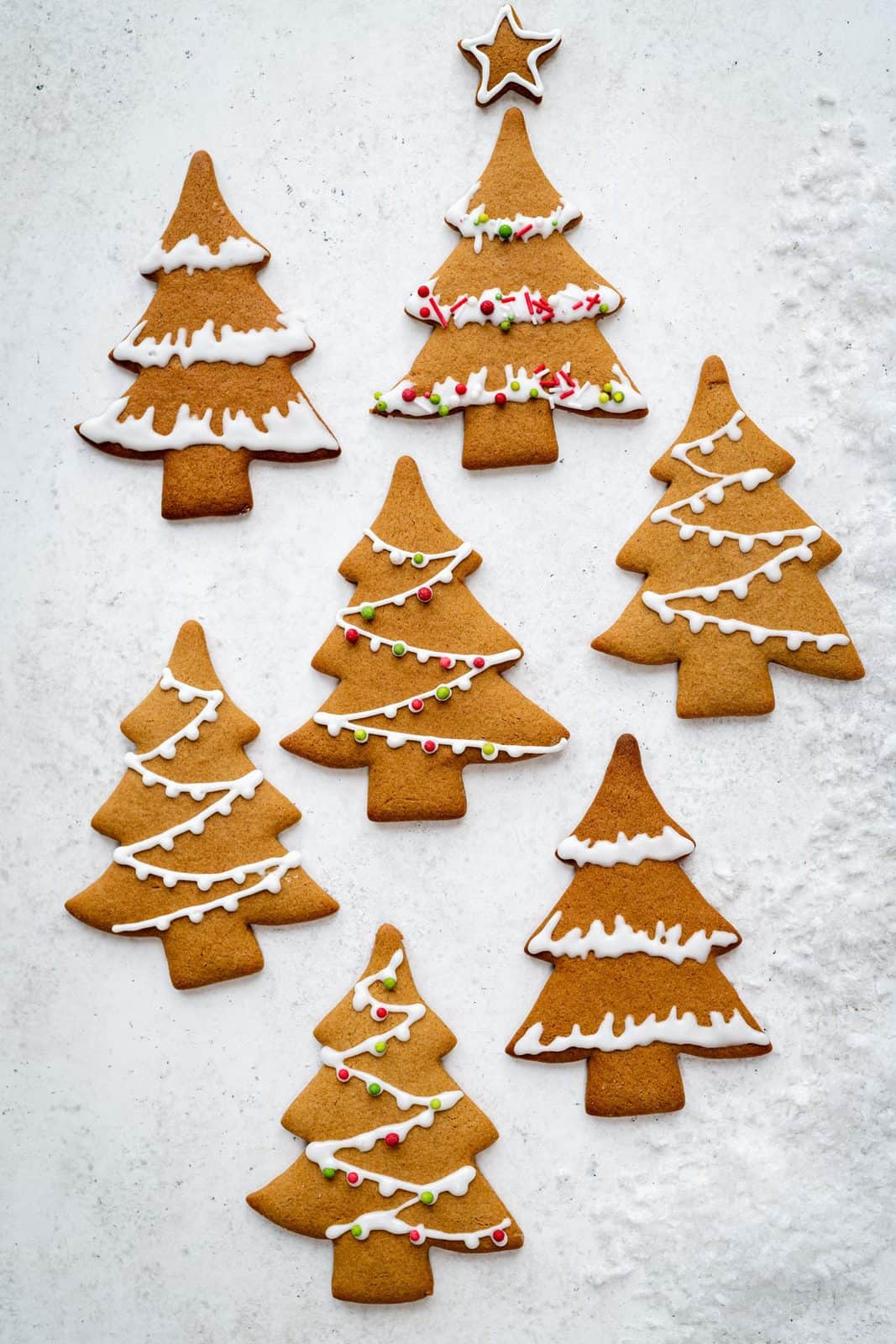 Gingerbread Christmas Tree Holiday Cookies - 1 Dozen