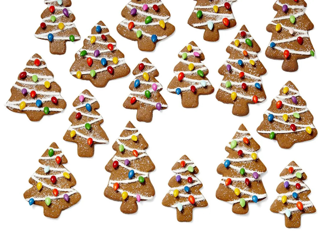 Gingerbread Christmas Tree Holiday Cookies - 1 Dozen