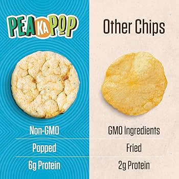 PeaKaPop Chickpea Veggie Chips Variety Pack – Vegan, 1 oz Bags (15-Pack)