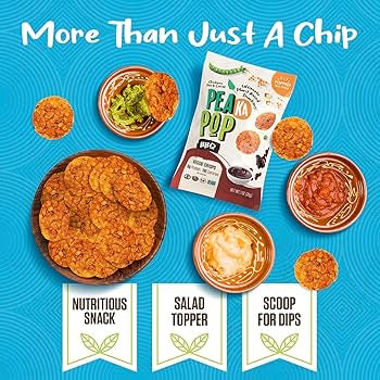 PeaKaPop Chickpea Veggie Chips Variety Pack – Vegan, 1 oz Bags (15-Pack)