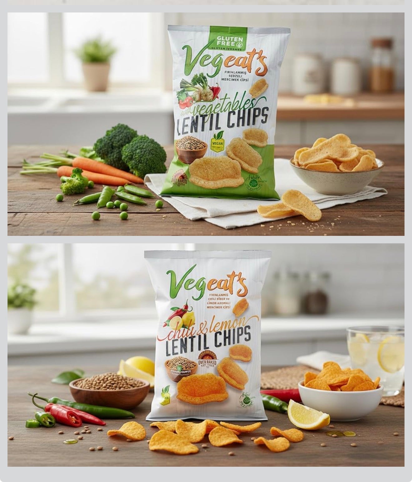 Vegeats Protein Snacks Variety Pack – Chickpea Chips, Lentil Chips & Protein Pops
