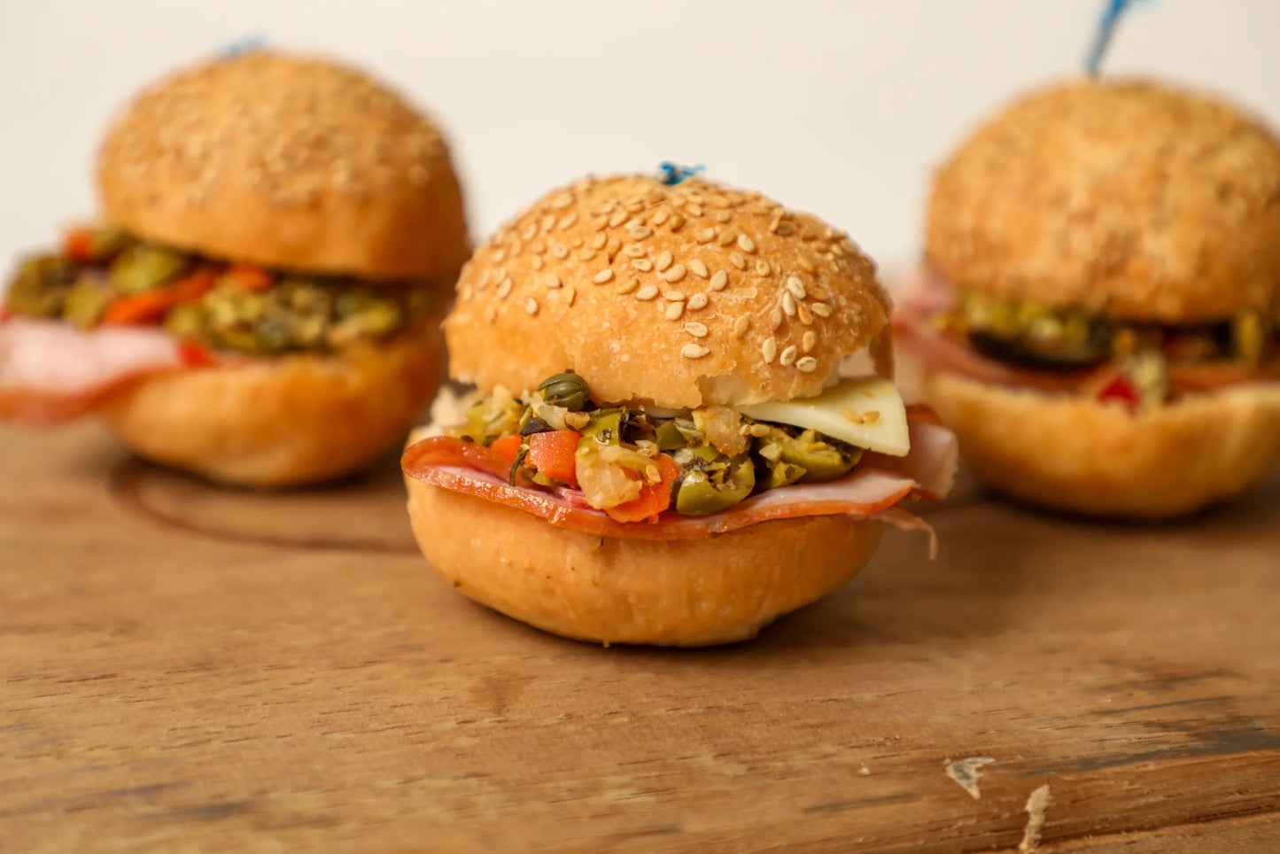 Mini Cocktail Muffuletta New Orleans French Bread, 1.5 oz - 288/Case