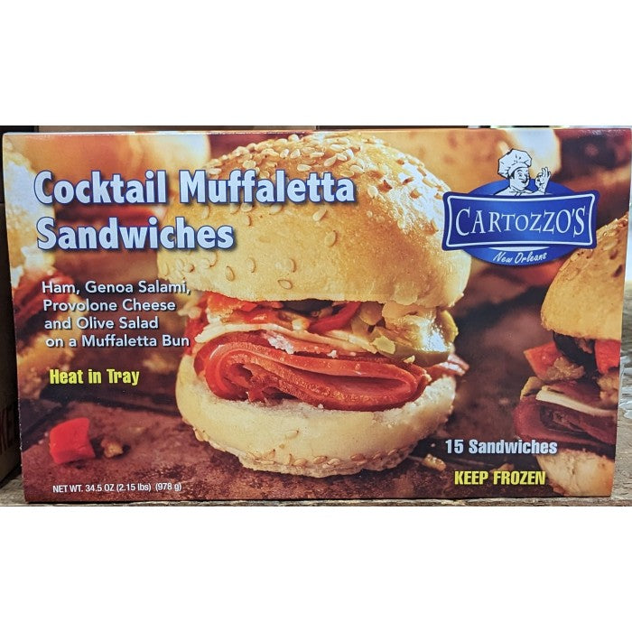 Cartozzo's Cocktail Muffuletta Sandwiches, includes 12