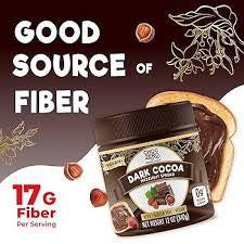 Vegan Dark Chocolate Cocoa Hazelnut Spread by ChocZero - Keto Friendly, Sugar Free Dessert and Keto Bread Topping - Low Carb Chocolate