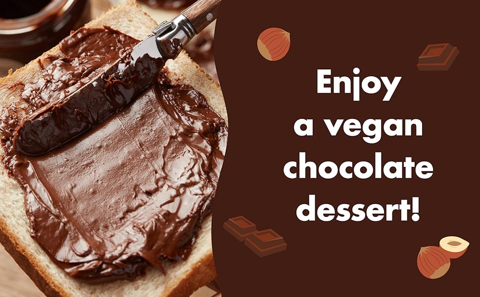 Vegan Dark Chocolate Cocoa Hazelnut Spread by ChocZero - Keto Friendly, Sugar Free Dessert and Keto Bread Topping - Low Carb Chocolate