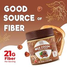 Vegan Milk Chocolate Cocoa Hazelnut Spread by ChocZero - Keto Friendly, Sugar Free Dessert and Keto Bread Topping - Low Carb Chocolate