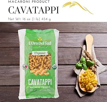 Cavatappi Pasta,Non GMO, Corkskrew, Vegan, Kosher - Pack of 4