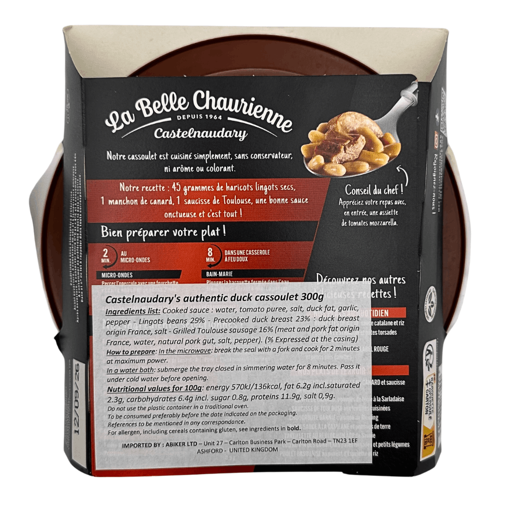 La Belle Chaurienne Duck Cassoulet, 300g - Pack of 6