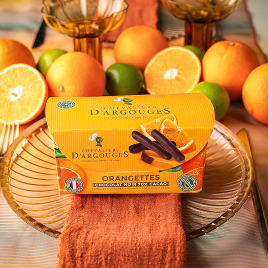 Chevaliers d’Argouges Candied Orange with Dark Chocolate – 170g