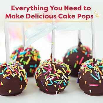Baketivity DIY Cake Pop Baking Kit for Kids - PreMeasured Ingredients, Decorating Supplies