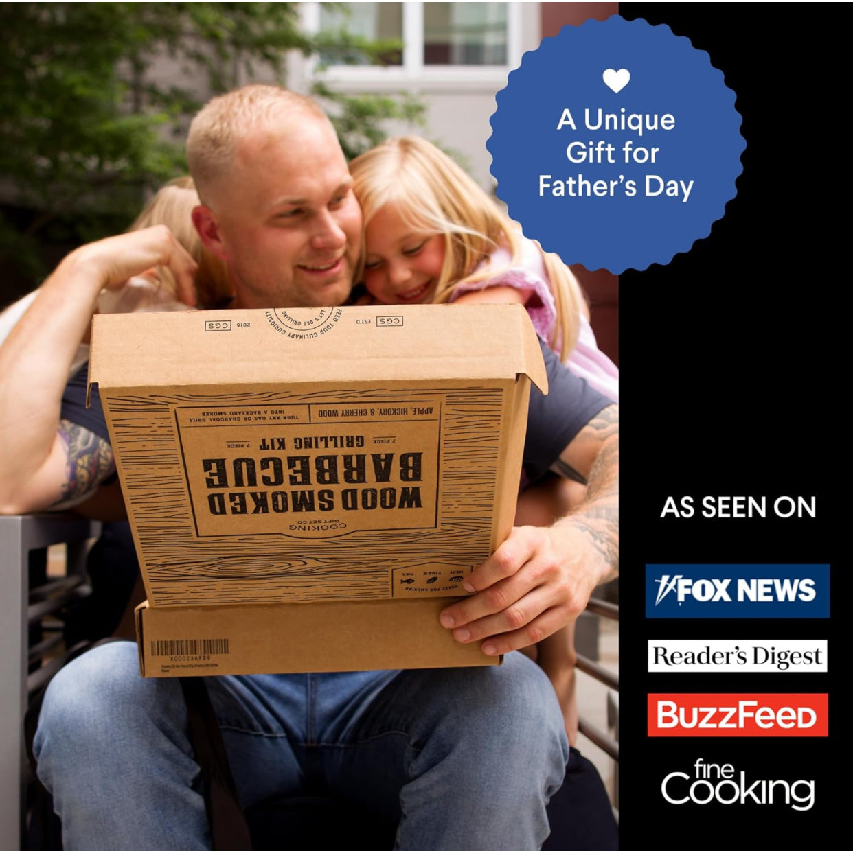 Wood Smoked BBQ Grill Set - Best Gifts for Dad