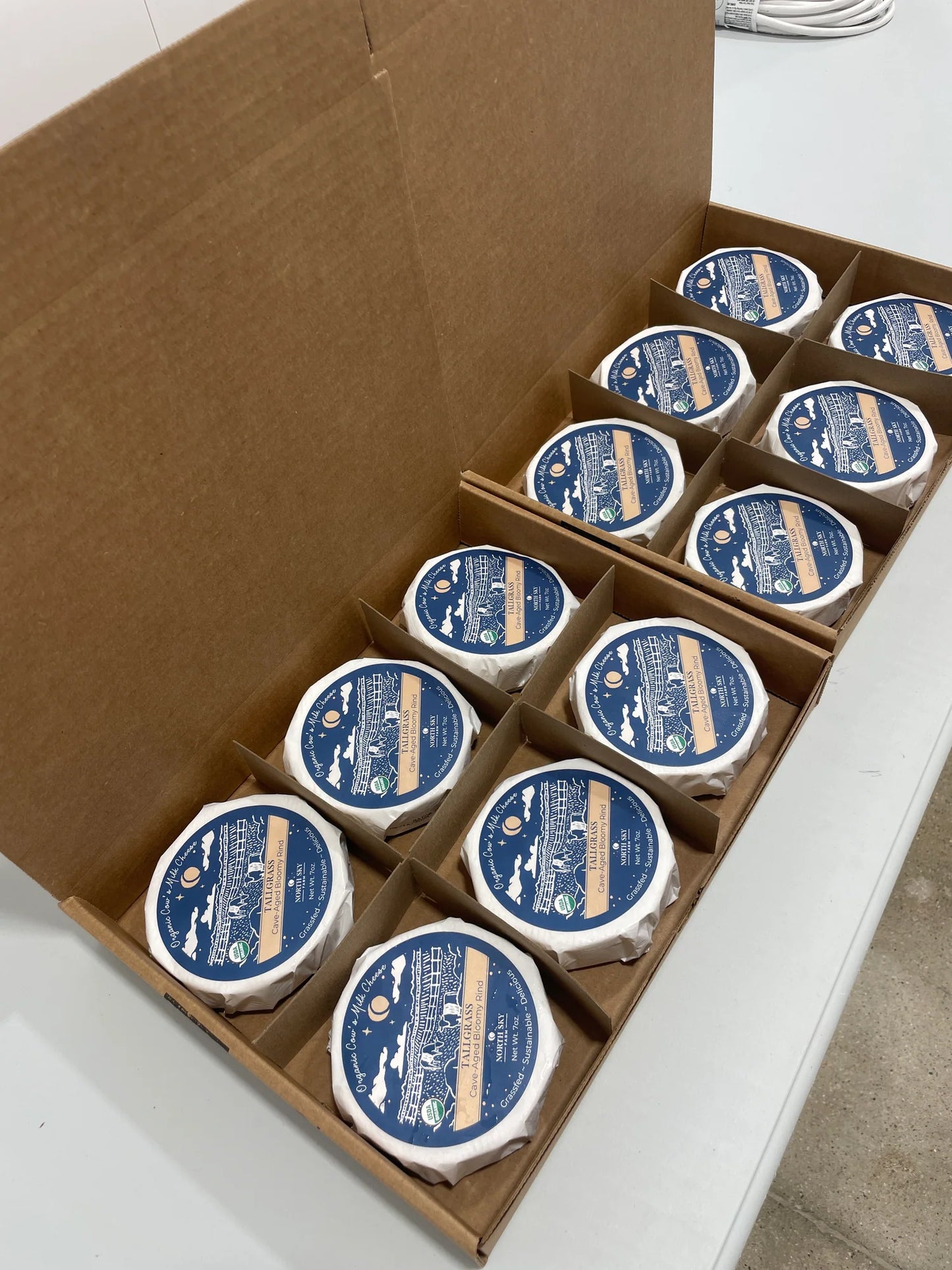 Organic Artisan Small Batch Brie Cheese – Tallgrass - 6/Case