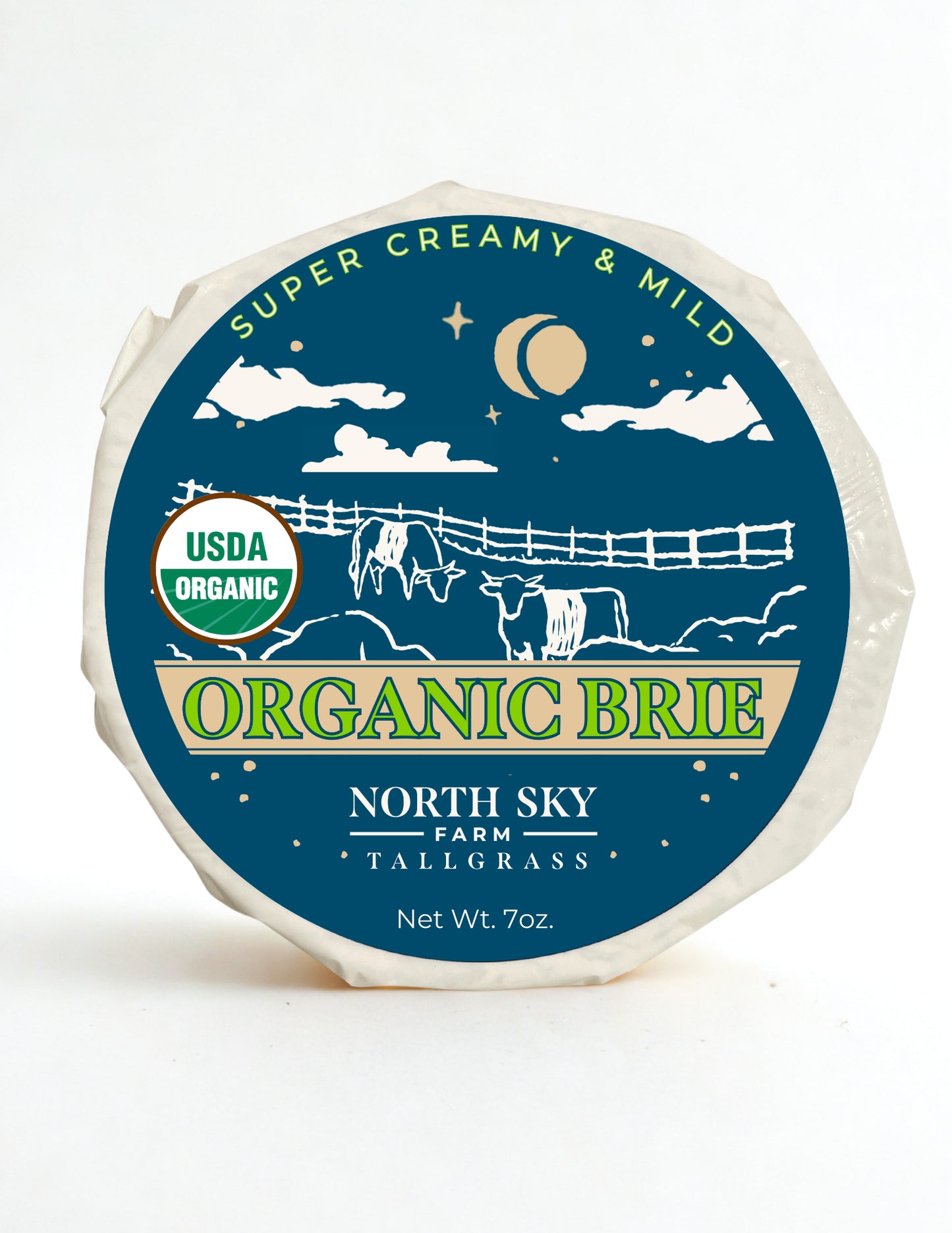 Organic Artisan Small Batch Brie Cheese – Tallgrass - 6/Case