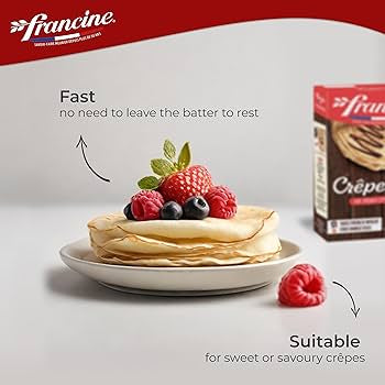 Francine French Crepe Mix - Makes 20 Sweet Crepes -13 oz