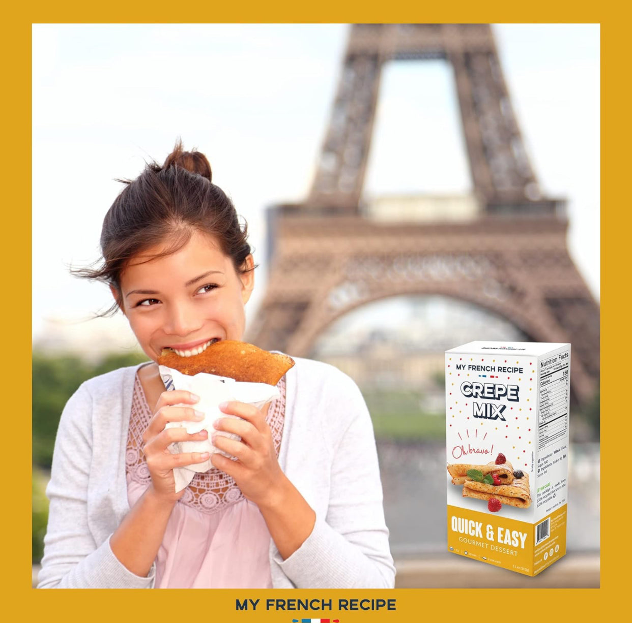 My French Recipe - French Favorite Baking Mixes Variety Pack Cake Mix, Madeleine mix, Crepe mix, Pound cake mix Variety Pack