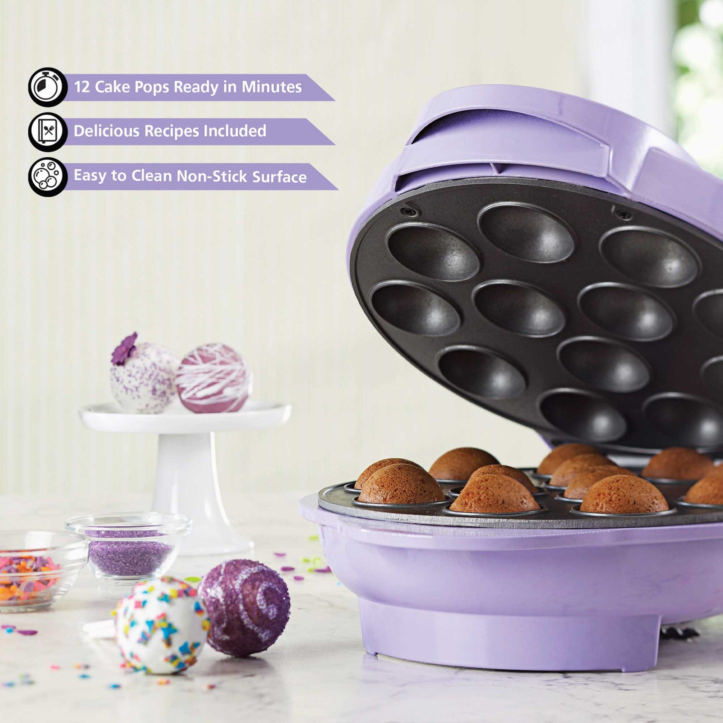 Pancake Puff  Maker - Mini Cake Balls/ Pops - multiple color options