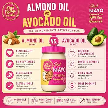 Fresh Vintage Farms Almond Oil Mayonnaise Seed Oil Free • 16 oz • Pack of 2