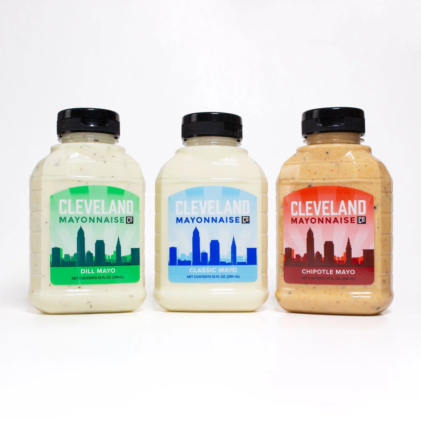 Cleveland Ketchup Co. Mayonnaise Variety Pack – Classic Mayo, Dill Mayo & Chipotle Mayo (Pack of 3)