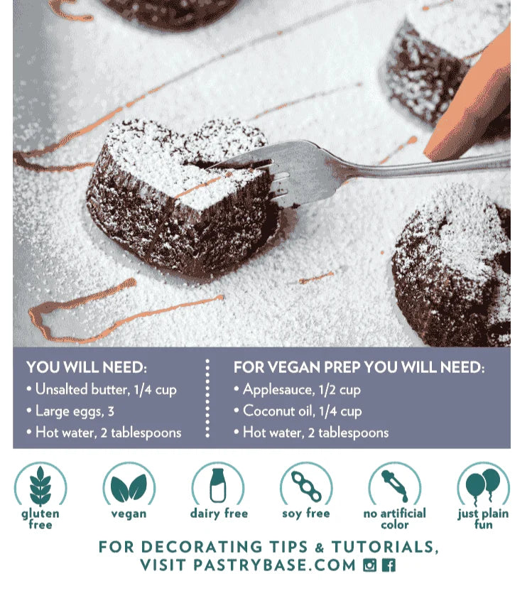 LillyBean Molten Chocolate Lava Cake Baking Kit – Gluten-Free & Vegan