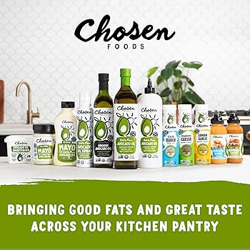 Chosen Foods 100% Avocado Oil-Based Classic Mayonnaise, 24 floz, Gluten & Dairy Free, Low-Carb, Keto Diet Friendly, Mayo for Sandwiches, Dressings and Sauces, Made with Cage Free Eggs