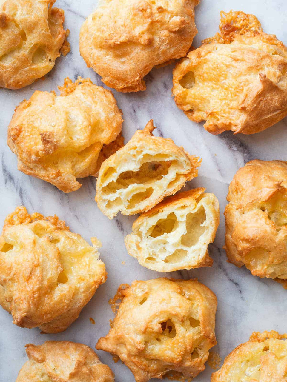 Authentic Cacio e Pepe Gougères French Cheese Puffs, Gluten Free - includes 36
