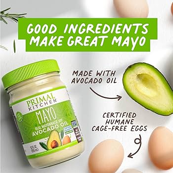 Primal Kitchen Mayo Made with Avocado Oil, No Soy or Canola Oils, Variety Two Pack, Original & Garlic Aioli, 12 oz, Pack of 2