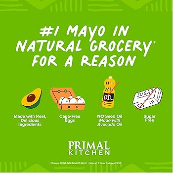 Primal Kitchen Mayo Made with Avocado Oil, No Soy or Canola Oils, Variety Two Pack, Original & Garlic Aioli, 12 oz, Pack of 2