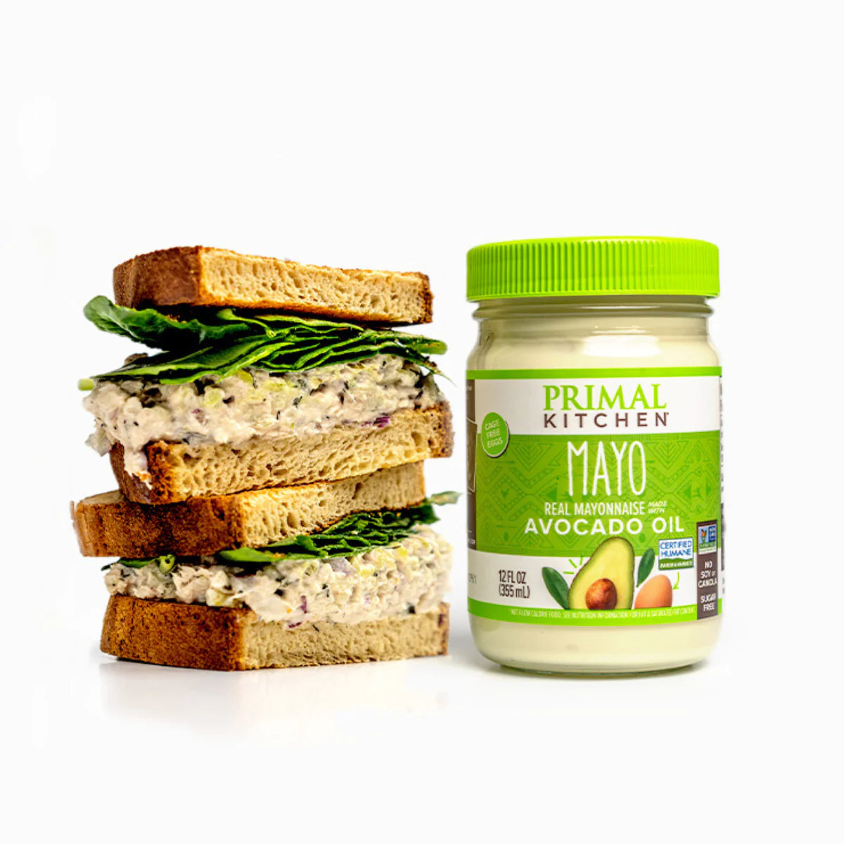 Primal Kitchen Mayo Made with Avocado Oil, No Soy or Canola Oils, Variety Two Pack, Original & Garlic Aioli, 12 oz, Pack of 2