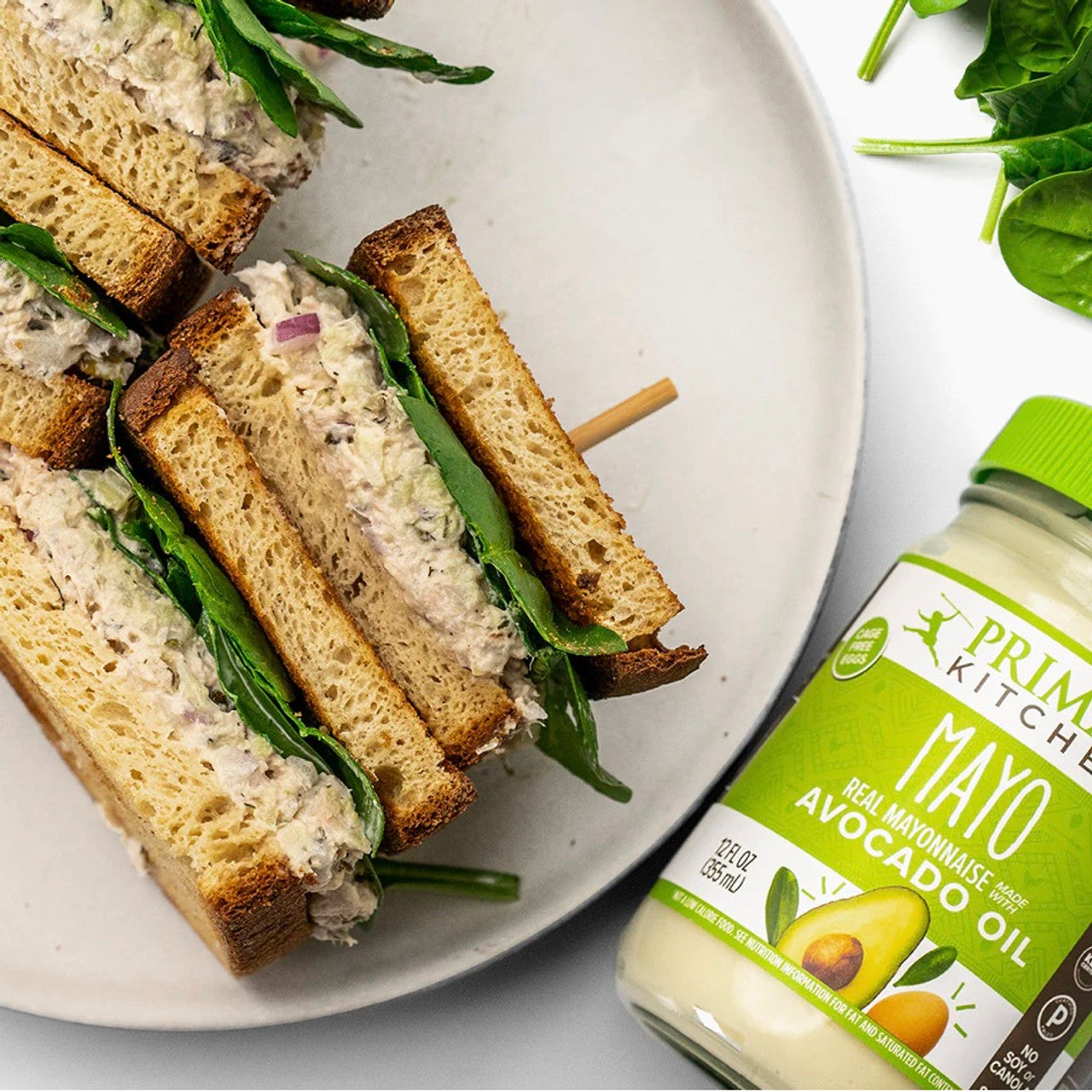 Primal Kitchen Mayo Made with Avocado Oil, No Soy or Canola Oils, Variety Two Pack, Original & Garlic Aioli, 12 oz, Pack of 2