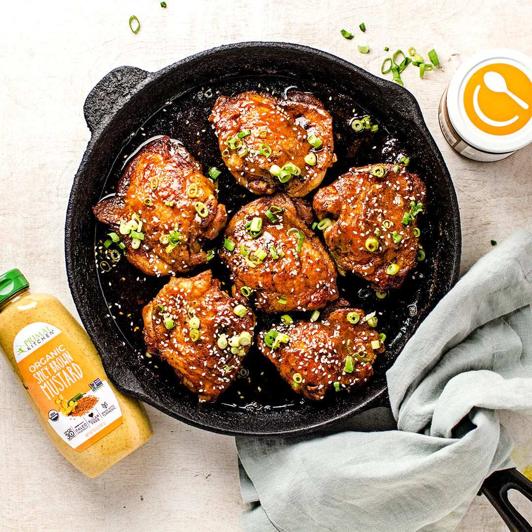 Primal Kitchen Organic Mustard Variety Pack, Dijon & Spicy Brown, Whole30 Approved, Certified Paleo, and Keto Certified, 12 oz - Pack of 2