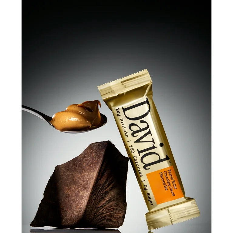 David Protein Bar, David Favorites 28g of Protein | 150 Calories | 0g of Sugar - High Protein, Low Carb, Gluten Free, Pack of 60