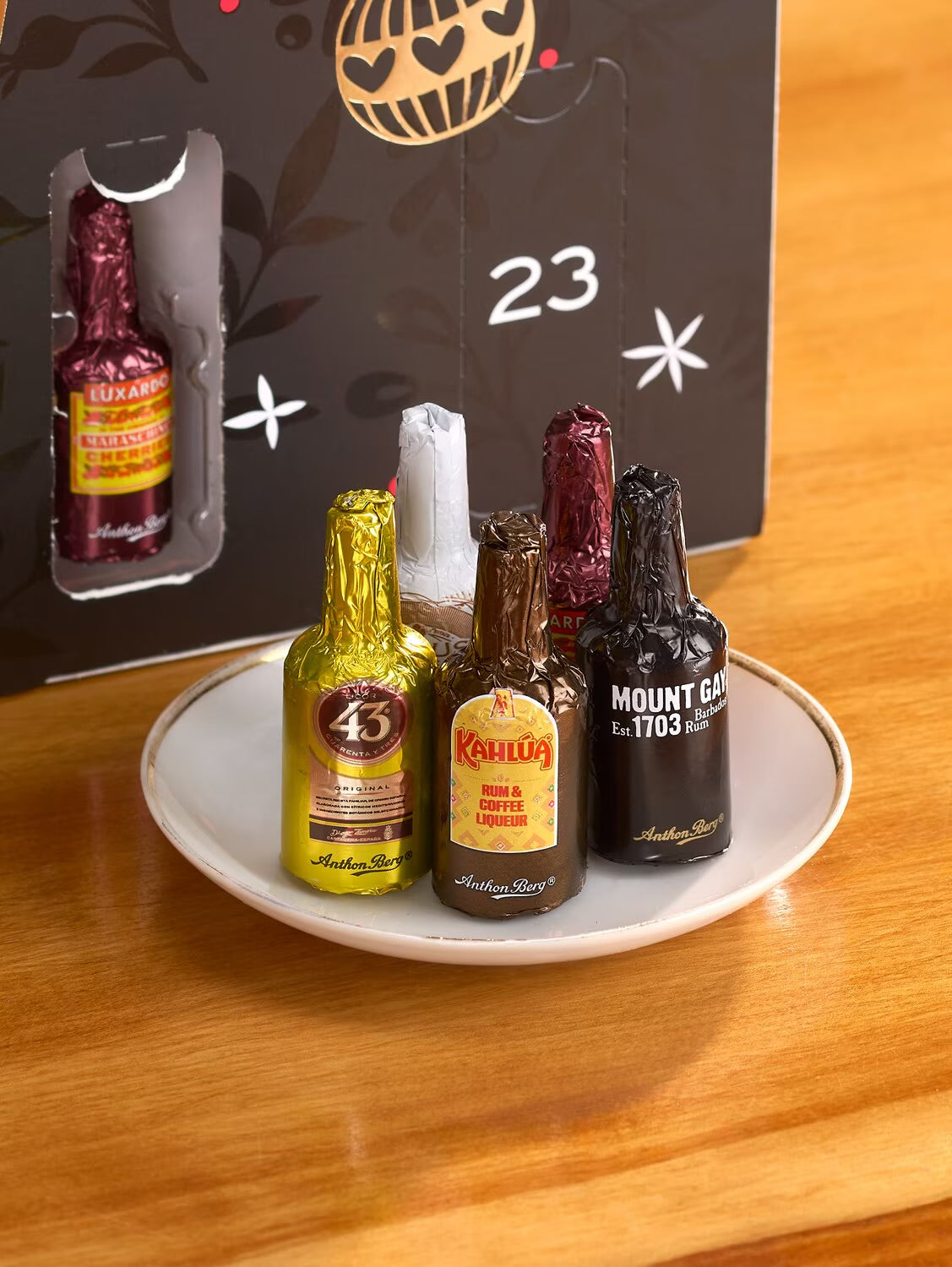 Anthon Berg Liquor Filled Chocolate Bottles Advent Calendar