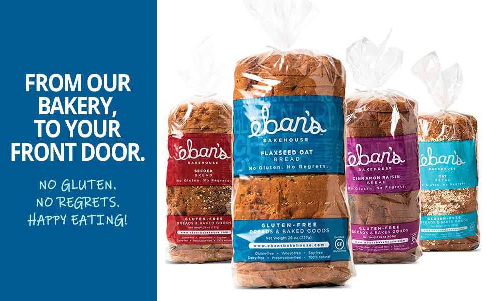 Fresh Baked Gluten Free Flaxseed Oat Bread - 4 Loaves - Eban’s Bakehouse